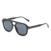 2021 nuevas gafas de caja vintage europeas y americanas de doble puente gafas de sol de color gelatina de moda para mujer venta al por mayor