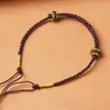 Cuerda Roja de la Suerte del Año del Dragón Pulsera Semi-Terminada Pulsera del Año Zodiacal para Mujer Accesorios Estilo Libro Rojo Pequeño de Cuerda Trenzada para Hacer Tú Mismo