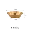 Prato Fundo para Sopa de Aço Inoxidável Estilo Coreano, Prato Redondo de Fundo Plano para Salada de Frutas, Prato de Servir Lagostim Comercial, Prato para Massa