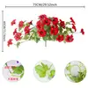 Flores Artificiales para Exteriores Amazon Flores de Simulación Flores Imitación Campanilla Flores de Seda para Exteriores Macetas Decoración de Jardín Hogareño Porche