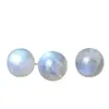 Cuentas Blancas Naturales Dispersas de Luz de Luna Pulsera de Lavolita de Luna Accesorios de Collar Semi-terminado DIY con Cuentas de Cristal