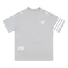 Bordado Cruzado Original Americano Carta Manga Curta Camiseta Masculina Feminina Verão Novo Solto Par Top