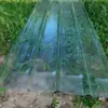 Techo de Tablero Solar Engrosado Toldo de Plástico para Estacionamiento Balcón Protector de Lluvia de Fibra de Vidrio Resina Transparente Teja Brillante