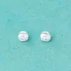 Mini Colgante de la Suerte Plateado S925 Plata de Ley Simple Plata Artesanía Fina Colgante Pequeño Accesorios para Pulsera Collar DIY