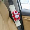 Almohadilla para Cinturón de Seguridad de Coche Oso Fresa Muñeco de Dibujos Animados Anti-Estrangulamiento Felpa Suave Protector de Cinturón de Seguridad Cómodo para Todas las Estaciones
