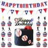 Copa Mundial de Beisebol Sub-18 Transfronteiriça Decoração de Aniversário Bandeira Triângulo Vórtice Balão Colmeia Kit Atacado Personalização