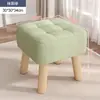 Banqueta Pequena de Tecido, Banqueta para Sofá de Sala de Estar, Banqueta para Trocar Sapatos na Porta de Casa, Banqueta Pequena de Varanda, Banco Pequeno Moderno Simples