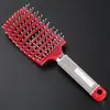 Peine Voluminizador de Raíz Curva para Peinar el Cabello, Peine de Costillas Masajeadoras para Hombres y Mujeres, Peine Mágico Engomado para Peluquería Cabello Largo y Rizado
