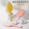 Pente de cabelo em formato de folha uso duplo seco e molhado pente massageador pente de limpeza do couro cabeludo pente fofo para cabelo alto cranial feminino