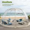 Barraca Céu Estrelado de PVC Transparente, Montagem Rápida Sem Esforço, Barraca Transparente para Camping e Pousada, Barraca para Fotos ao Ar Livre