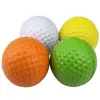 Artículos deportivos de golf práctica en interiores bola suave Pu EVA amarilla fábrica venta al por mayor bola de práctica de enseñanza de golf