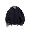 Sudadera Falsa de Dos Piezas con Cuello de Béisbol Rumei para Hombre, Cárdigan Patchwork de Primavera y Otoño, Marca de Tendencia, Sensación de Alta Gama, Chaqueta Deportiva Oversize