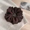 Scrunchie Preguiçoso Estilo Coreano para Mulheres, Elástico de Cabelo de Alta Qualidade, Elástico de Borracha com Alta Elasticidade, Acessório de Cabelo Doce de Nicho