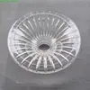 Estilo Europeo Araña de Cristal Brazo de Soporte de Tubo Curvado Flor con Forma de Plato de Cristal para Tazón Lámpara de Vela Accesorios de Iluminación Colgante
