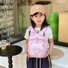 Mochila infantil anti-perda com corda de tração, mochila masculina 2024 nova para meninas de 2 a 5 anos, mochila escolar de desenho animado coreano