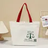 Bolsa de Tote de Lona, Bolsa de Compras Ecológica, Bolsa de Algodón Promocional, Bolsa de Lona Laminada, Personalizable con Logo, Portátil