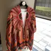 Lenço de Castanha Estilo Old Money para Mulheres, Primavera, Outono, Inverno, Versátil como Lenço de Cabeça, Cachecol, Lenço Estilo Étnico, Cardigã, Xale