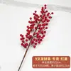 Fruta de Caqui Flor Artificial 7 Cabezas Ramas de Caqui Flor de Caqui Deseosa Adornos Decoración de Sala de Estar Decoración con Flores Secas