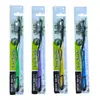 Cepillo de dientes de carbón de bambú con cerdas suaves, empaquetado individualmente, disponible en supermercados y tiendas de 2 yuanes, adecuado para adultos, parejas y uso doméstico, con cerdas finas y suaves