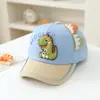 Boné de Baseball de Dinossauro Super Fofo para Bebê Primavera e Verão, Chapéu de Sol Bordado da Moda, Boné de Baseball Fino para Meninos e Meninas