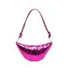 Bolso de Mano de Cuero Suave Brillante Transfronterizo, Bolso de Hombro de Media Luna Croissant de Moda, Bolso Cruzado para Mujer, Bolso para el Trabajo y los Viajes de Mujer