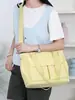 Bolso de mujer tendencia transfronteriza, bolso de hombro para mamá, nuevo modelo 2026, tela de nailon ligera, bolso de tela de color liso, bolso de mano cruzado
