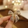 Novo Bowknot Pequeno Clipe Side Bangs Clip Headwear Hairpin Pequeno Grab Clip Back Head Pearl Top Clip Hair Grab Hair