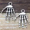 1 novo pingente de teia de aranha simulada da série de Halloween em liga de prata antiga pingente acessórios de joias diy