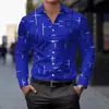 Camisas de Manga Larga para Hombre, Estilo Casual, Modernas y Tendencia, Estampado Digital 3D, Tallas Grandes, Casuales y Versátiles, Exportación Europea y Americana