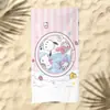 Toalla de Playa Sanrio Patrón de Dibujos Animados para Niños Gato Kitty Estampado Toalla de Baño Microfibra Secado Rápido para la Playa Toalla de Natación