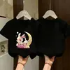 Camiseta Trendy de Nuevo Estilo 2026 para Niñas Grandes, Verano Manga Corta Algodón Puro Casual Moda Top de Verano para Niños