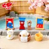 Original Novo Estilo Japonês Animal Fonte Termal Pousada Cena em Miniatura Caixa Surpresa Boneca Famosa da Internet Casa de Bonecas DIY Ornamento de Resina