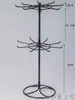 Soporte de Exhibición para Pinceles de Caligrafía de Doble Capa Colgador Giratorio para Joyería, Collares, Pendientes, Gancho para Lanyard de Teléfono Estante Individual para Pulseras de Perlas