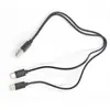 Cable de carga USB de colección uno a dos Una revolución doble Tipo-C doble Mike cabeza macho carga rápida uno a dos
