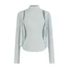 Top Colete Sem Mangas de Gola Alta Estilo Spicy Girl 2026 Primavera/Verão Novo Estilo Europeu e Americano Emagrecedor Camiseta de Yoga Fitness para Mulheres
