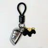 Dinero en el Caballo Cuero de Vaca Creativo Exquisito Casual Regalo de Pareja Bolso Lindo Colgante Llavero de Coche Llavero