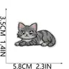 Parche Bordado Termoadhesivo Fiesta de Gatos Parche Bordado de Gatito de Dibujos Animados Parche Decorativo para Bolsa de Juguete de Moda Lindo Miau Miau