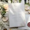 Invitación de boda semitransparente con un toque de alta gama, sobre de papel ácido sulfúrico esmerilado, invitación tipo postal, sobre para tarjeta de felicitación