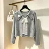 Blusa de Tricô Elegante Estilo Coreano Manga Longa Irregular Feminina Outono 2026 Novo Estilo Emagrecedora Bodycon Camada Interna Camada Base Top