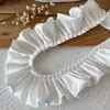 Accesorios con Adorno de Encaje Materiales DIY Decoración Ropa de Muñeca Cinta Volantes Pliegues Soporte Hecho a Mano Abanico