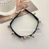 Dark Night Butterfly Moda Personalidade Rebite Colar Feminino Rock Punk Colar Trendy Niche Hardware Jóias Clavícula Corrente