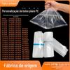 Calças de bolso com aba plana de PE personalizadas, saco de alta pressão, filme plástico transparente, saco plástico interno, saco de embalagem espessado, fabricante de sacos de atacado