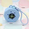 Bolsa de Silicone com Furo Estilo Desenho Animado Mini Carteira de Moedas Bolsa de Cosméticos DIY Bolsa para Fones de Ouvido Pingente de Chaveiro Presente