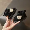 Botas de Nieve para Niños Invierno Nuevos Zapatos de Algodón de Dibujos Animados para Niños Forro de Felpa Engrosados Antideslizantes Cálidos Zapatos de Algodón Grandes para Bebé Niña
