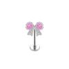 Gaibei Europeu e Americano Cross-border Pink Cherry Blossom Series Nariz Unha Orelha Unha Peito Anel Punção Jóias Anel Umbilical piercing
