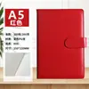 Cuaderno A5 Hebilla de Cuero Simple Cuaderno Grueso Diario Minutas de Reunión de Oficina Corporativa