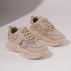 Tênis Casuais Femininos para Corrida com Superfície em Malha, Solas Leves e Macias, Adequados para Ficar em Pé por Muito Tempo Sem Cansar os Pés, Tênis "Dad Sneakers" de Verão para Mulheres Ck819