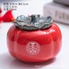 Jarra de Té de Caqui de Cerámica Estilo Chino Todo Va Bien Bote de Dulces para Boda Souvenir de Evento Regalo Corporativo Logotipo
