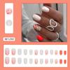 Manicure simples de cor sólida estilo Comércio Exterior para garota Aurora de desejo puro, unhas postiças acabadas estilo ins europeu e americano, manicure usável