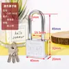 Cerradura de Seguridad Shengli de Haz Largo Cromada Candado Atómico Núcleo de Cobre Cerradura de Llave de Media Luna Soporte OEM